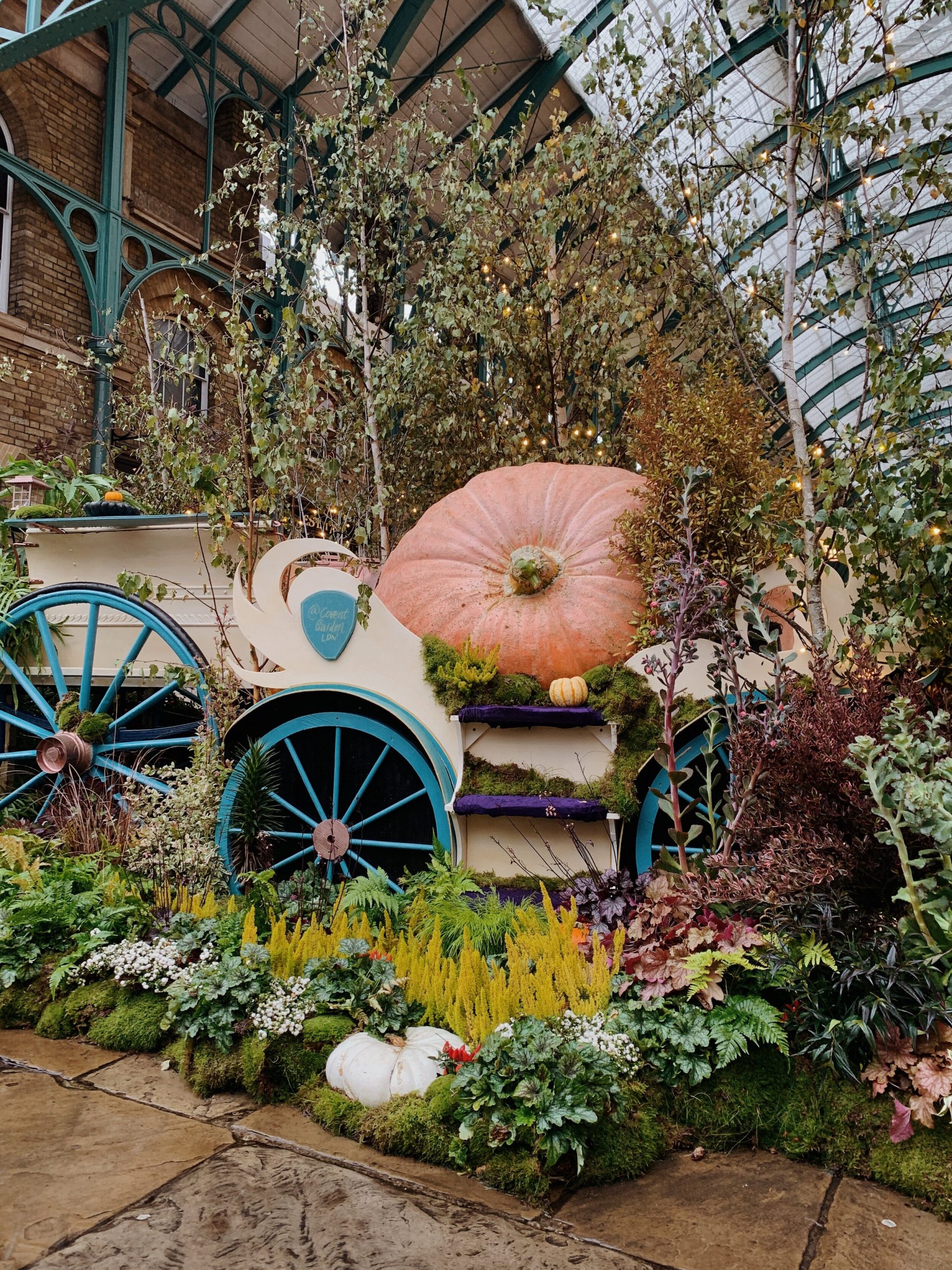 Europe’s largest pumpkin at Old Covent Garden, London.